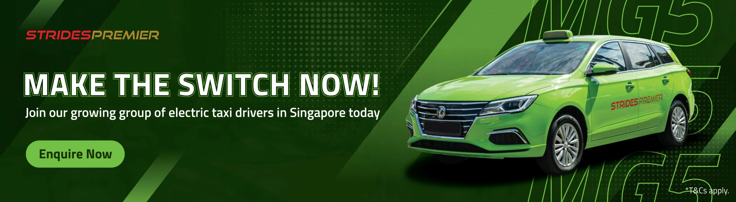 Strides Premier Taxi - Drive MG5